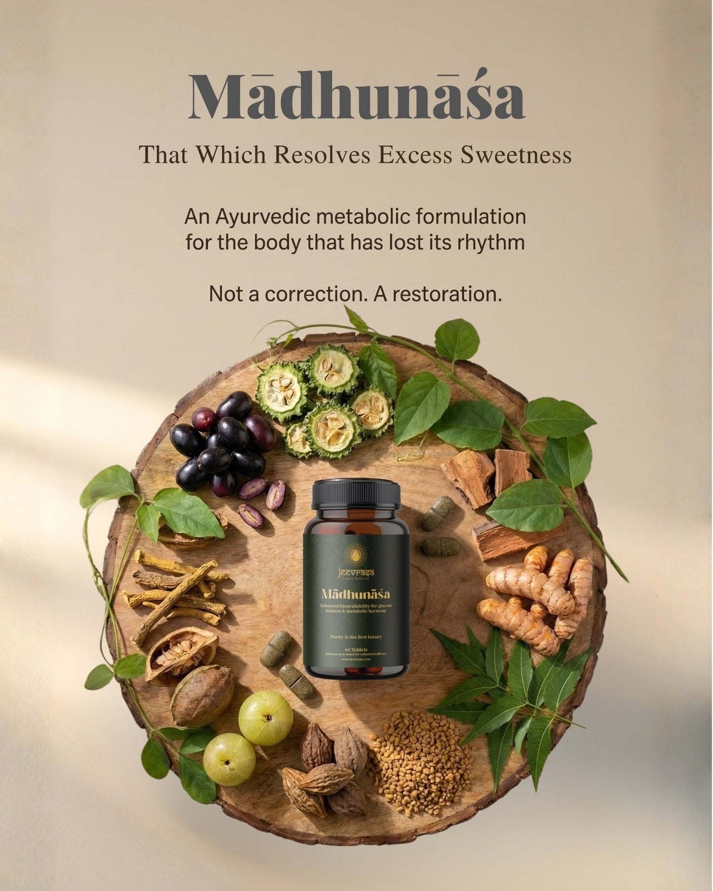 Madhunaśa — Ayurvedic Glucose Balance & Metabolic Support